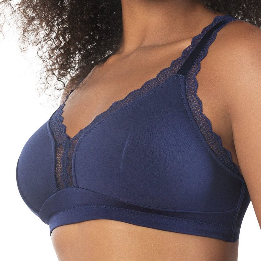 Parfait P5641 Dalis Bralette, Nonwired 32G, Navy, Brand New W Tags